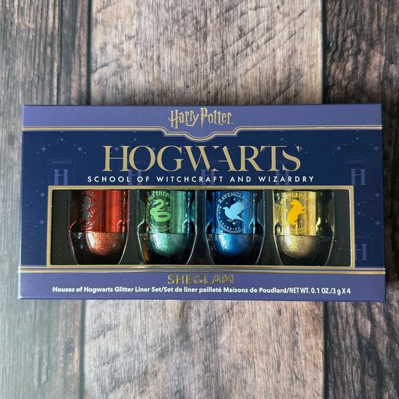 Harry Potter Hogwarts Glitter Eye Liner Set House Pride Sheglam - Picture 1 of 5